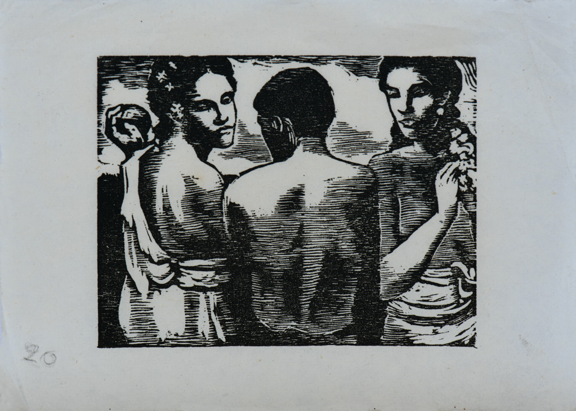 Les Immémoriaux, Le récitant, page 11 (élément d'ensemble), George Daniel de Monfreid, 1921