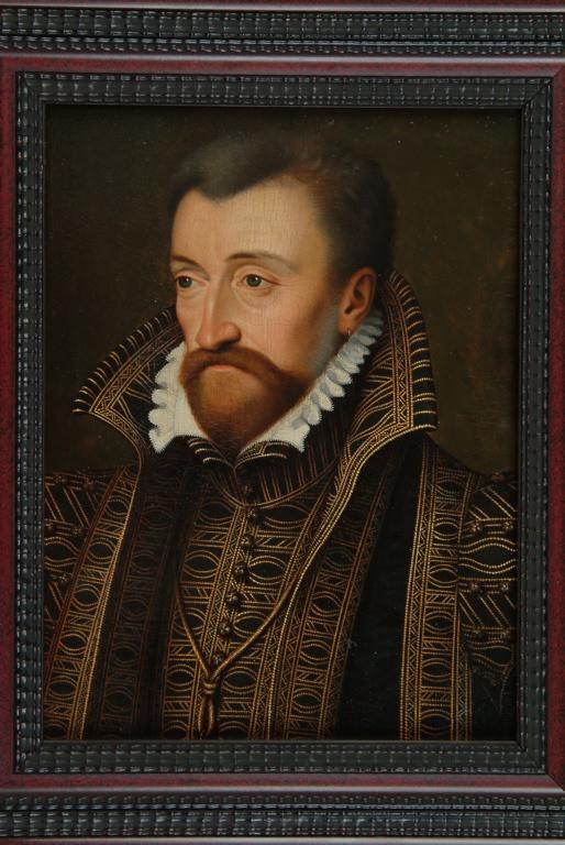 Joli portrait à l'huile d'un prince de Guise (titre de l'inventaire) ; Antoine de Bourbon (1518-1562) (titre d'usage), François Clouet, 16e siècle