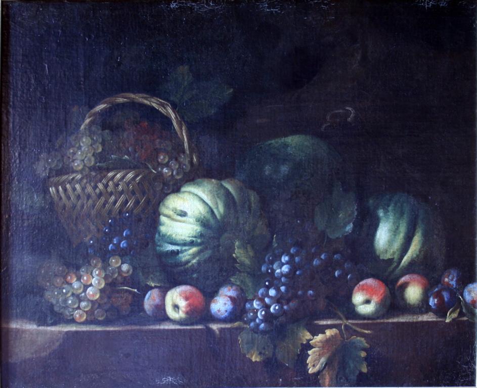 Etude de fruits signée Cerquozzi (titre de l'inventaire), Michelangelo Cerquozzi, 17e siècle