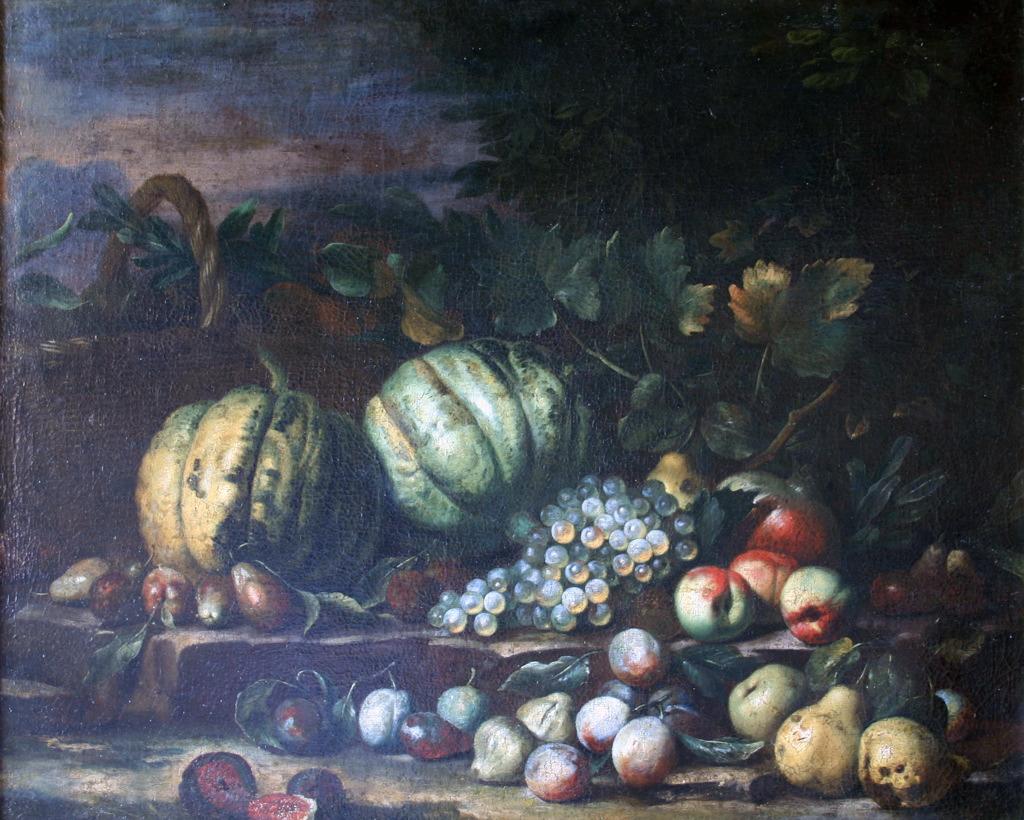 Etude de fruits signée Cerquozzi (titre de l'inventaire), Michelangelo Cerquozzi, 17e siècle
