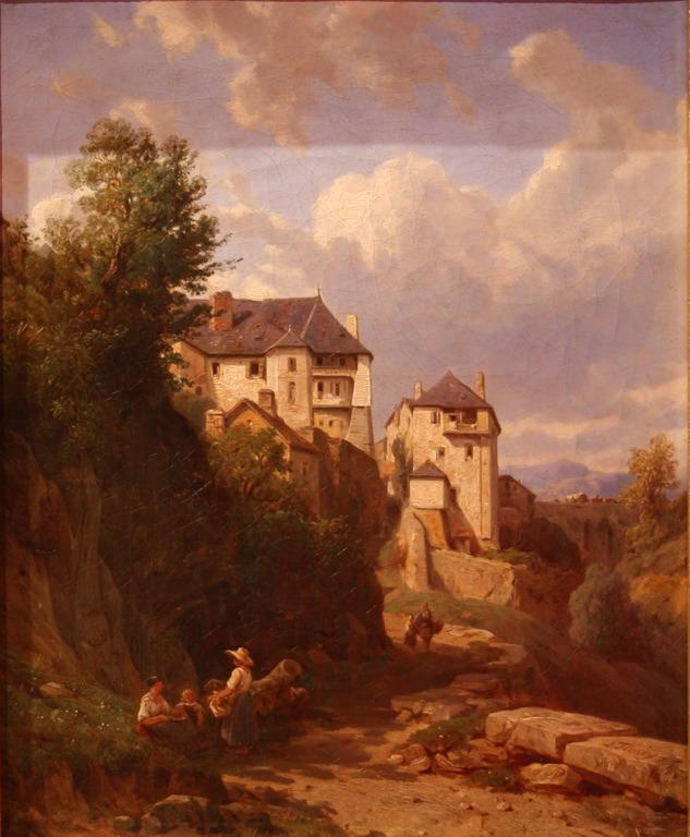 Le bocage, vue prise en Basse-Normandie (titre de l'inventaire) ; Le bocage, vue prise en Basse-Normandie à Mortain (titre ancien) ; Le bocage, vue prise en Basse-Normandie à Uzerche (titre d'usage), Léon François Antoine Fleury, 1849 avant