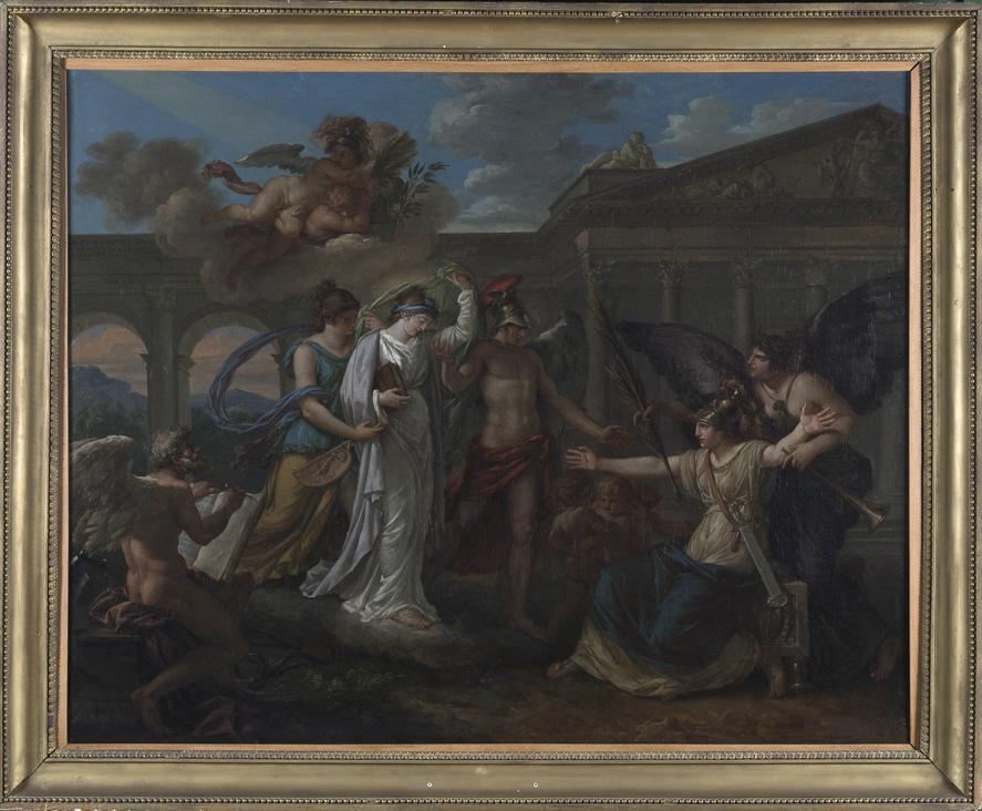 Scène mythologique (titre de l'inventaire) ; Allégorie de la France accueillant la Paix (titre d'usage), Louis-Jean-François Lagrenée, 1745,?