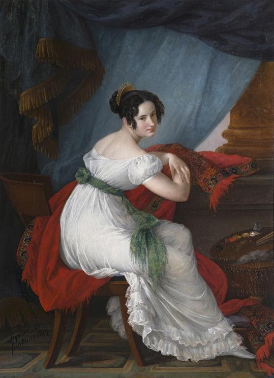 Portrait de la belle-soeur de M. Cassei (titre de l'inventaire) ; Portrait de Sophie Fontaine (titre d'usage), Sophie Fontaine, 1819