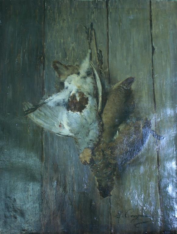 Nature morte : deux perdrix (titre de l'inventaire), Marie Coignet, 2e moitié 19e siècle