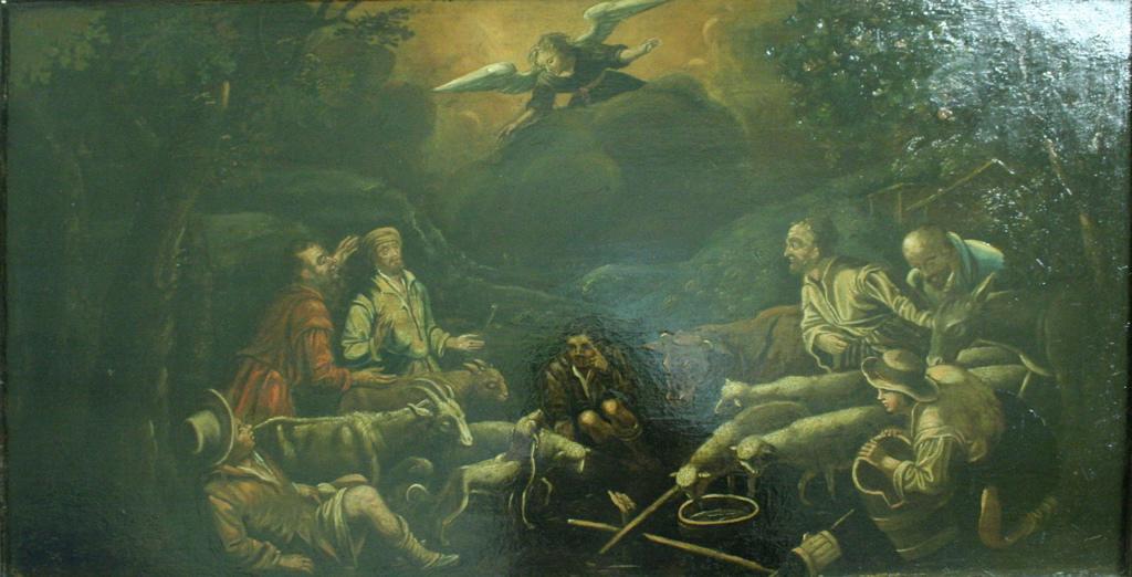 L'annonce de la naissance d'un rédempteur aux bergers (titre de l'inventaire), Jacopo Bassano, 17e siècle