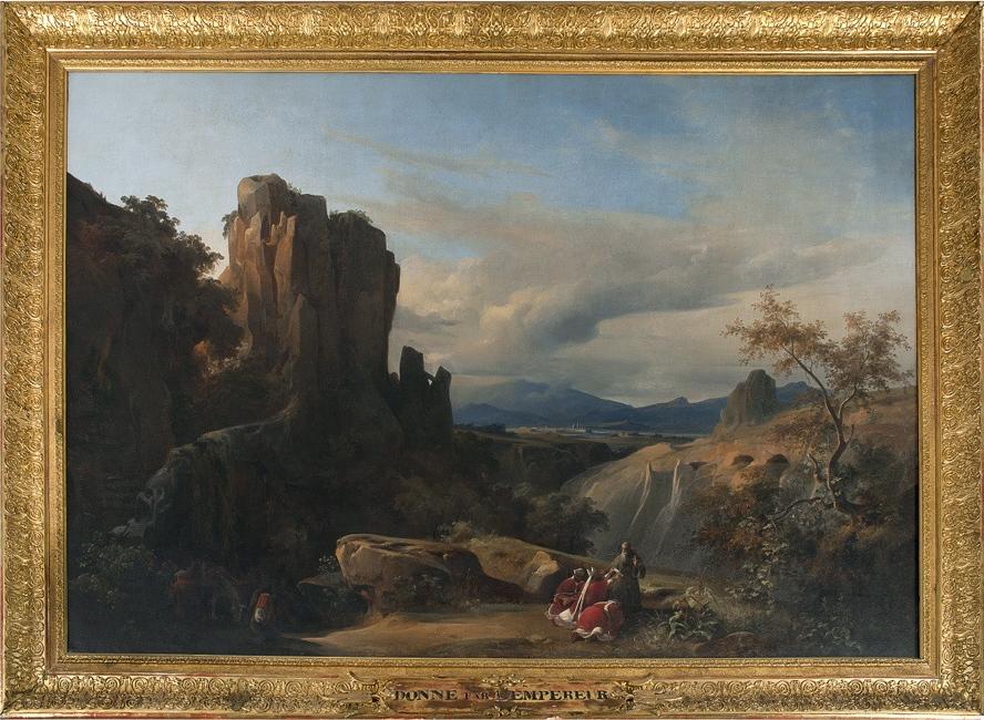 Paysage historique. Election de Clément V à la papauté (titre de l'inventaire ; titre erroné) ; Pierre de Morona élu pape (titre de l'inventaire du déposant) ; Election de Célestin V (autre titre)_0