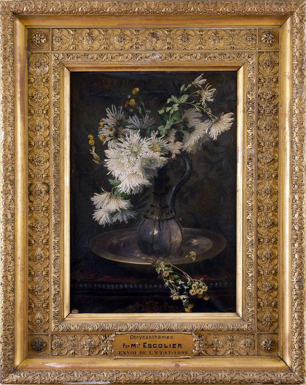 Les Chrysanthèmes (titre de l'inventaire), Eléonore Escallier, 1869 vers