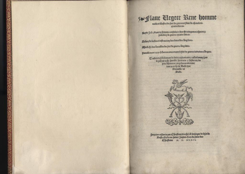 Traité de l'Art militaire de Végèce_0