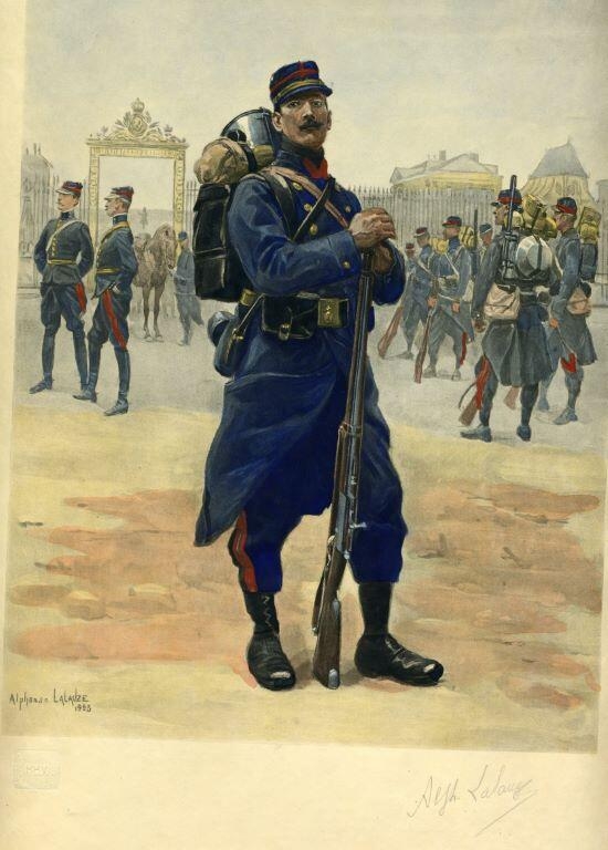 Soldat français en 1905, Alphonse Lalauze, 1905