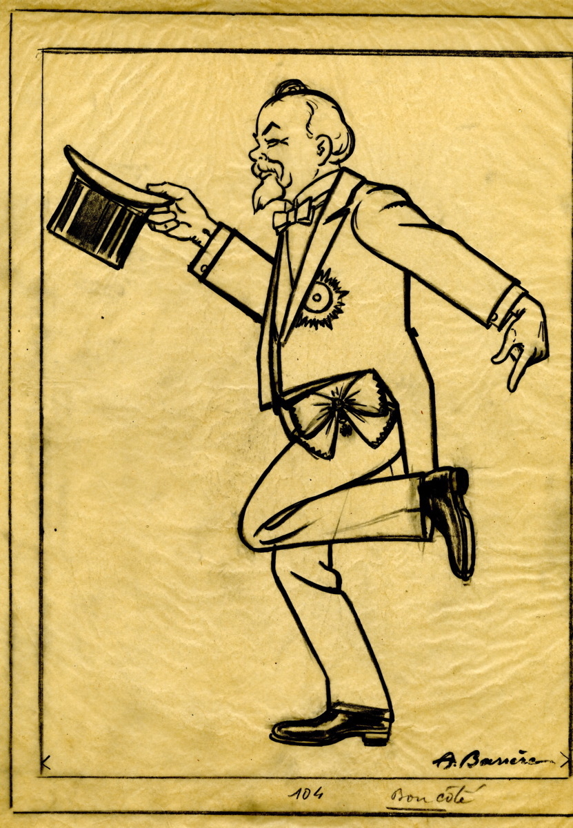 caricature de Raymond Poincaré, Adrien Barrère, 1913-1930