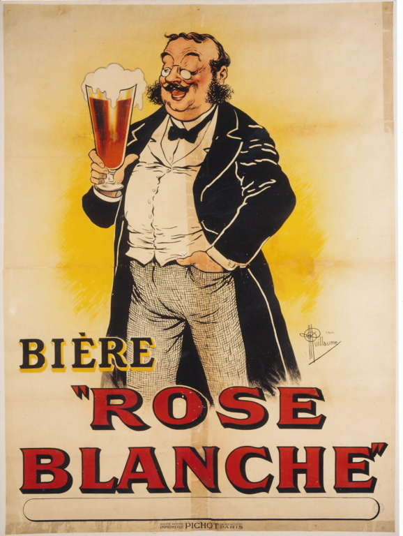 Bière / "Rose / Blanche" (titre inscrit), Albert Guillaume, 1895 vers