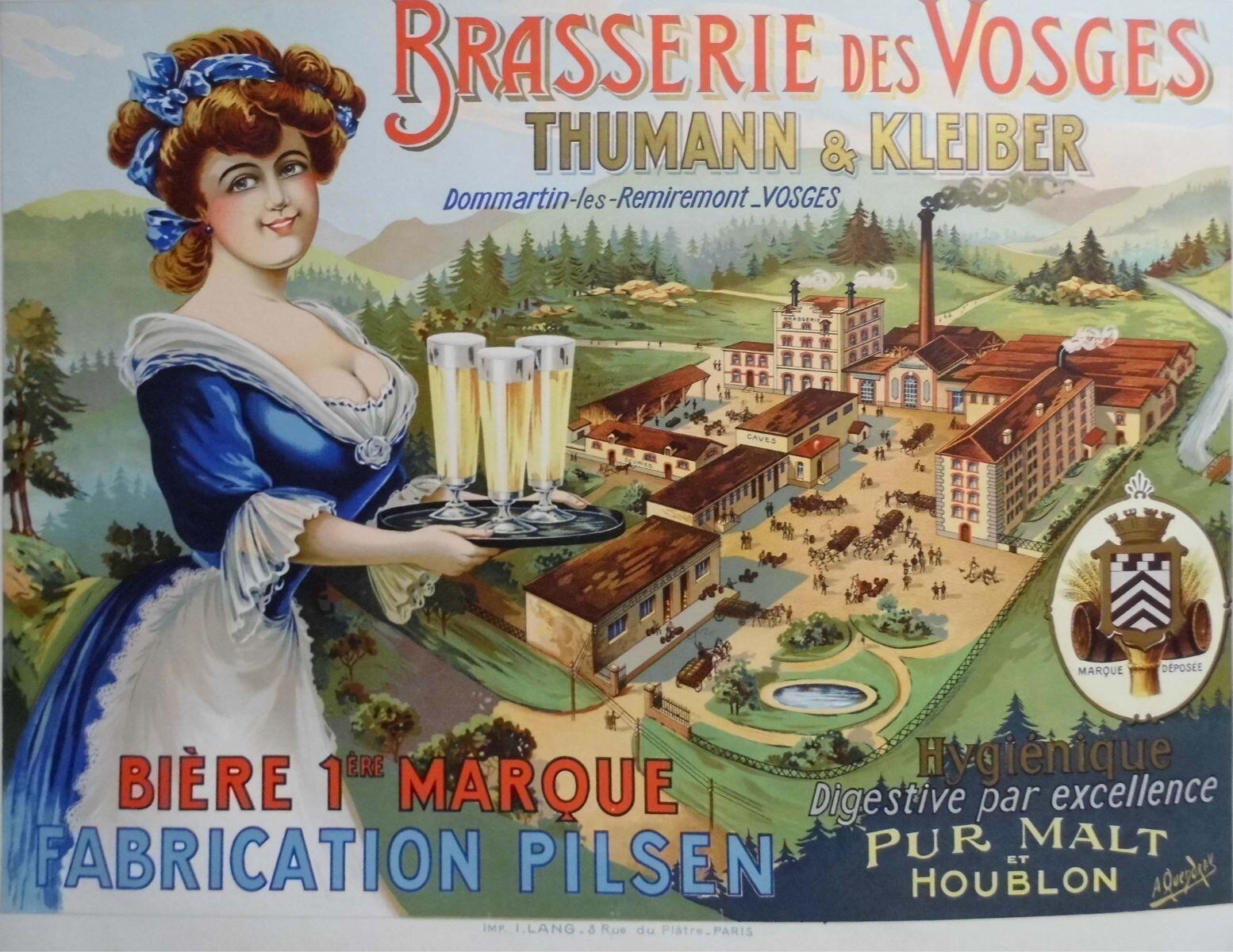 Brasserie des Vosges / Thumann & Kleiber (titre inscrit), A. Quendray, 1875-1918