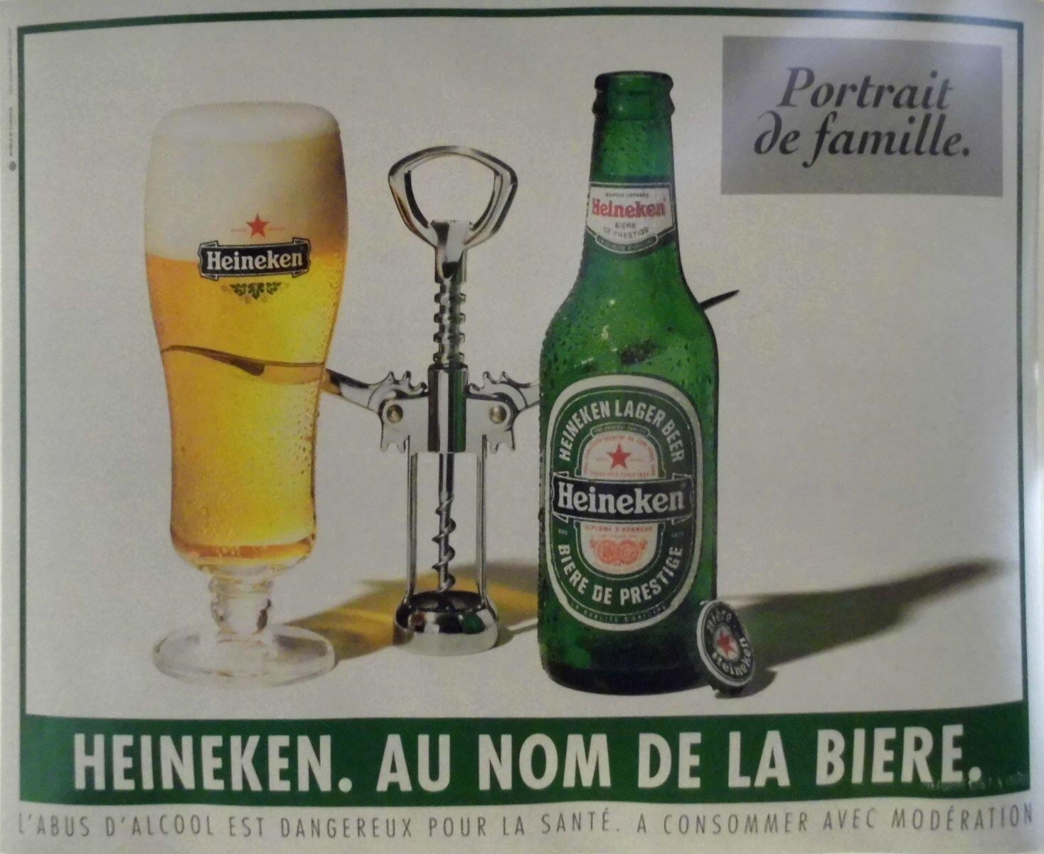 Portrait / de famille / Heineken. Au nom de la bière. (titre inscrit), 1991 après