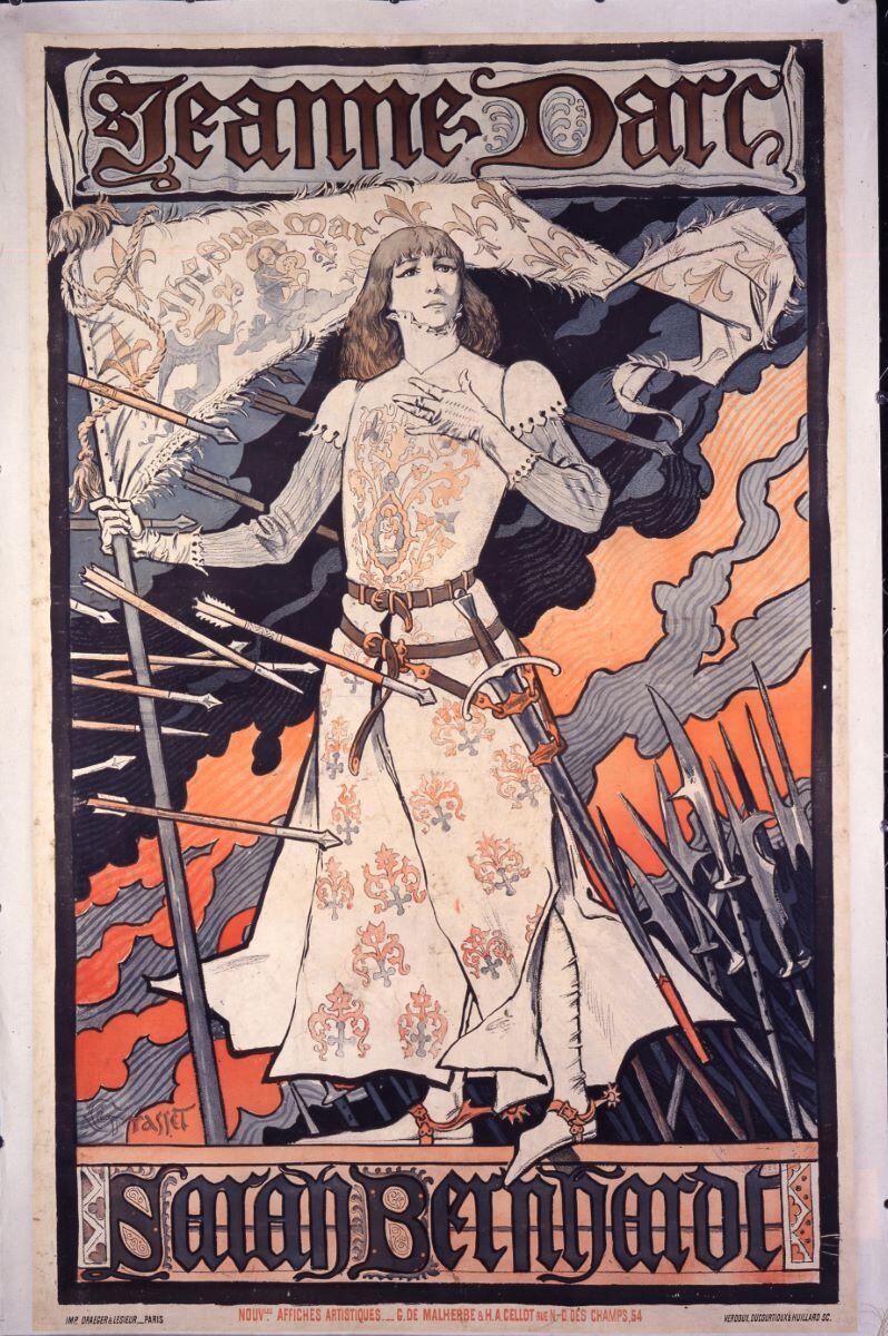 Jeanne d'Arc-Sarah Bernhardt, Eugène Grasset, 1894