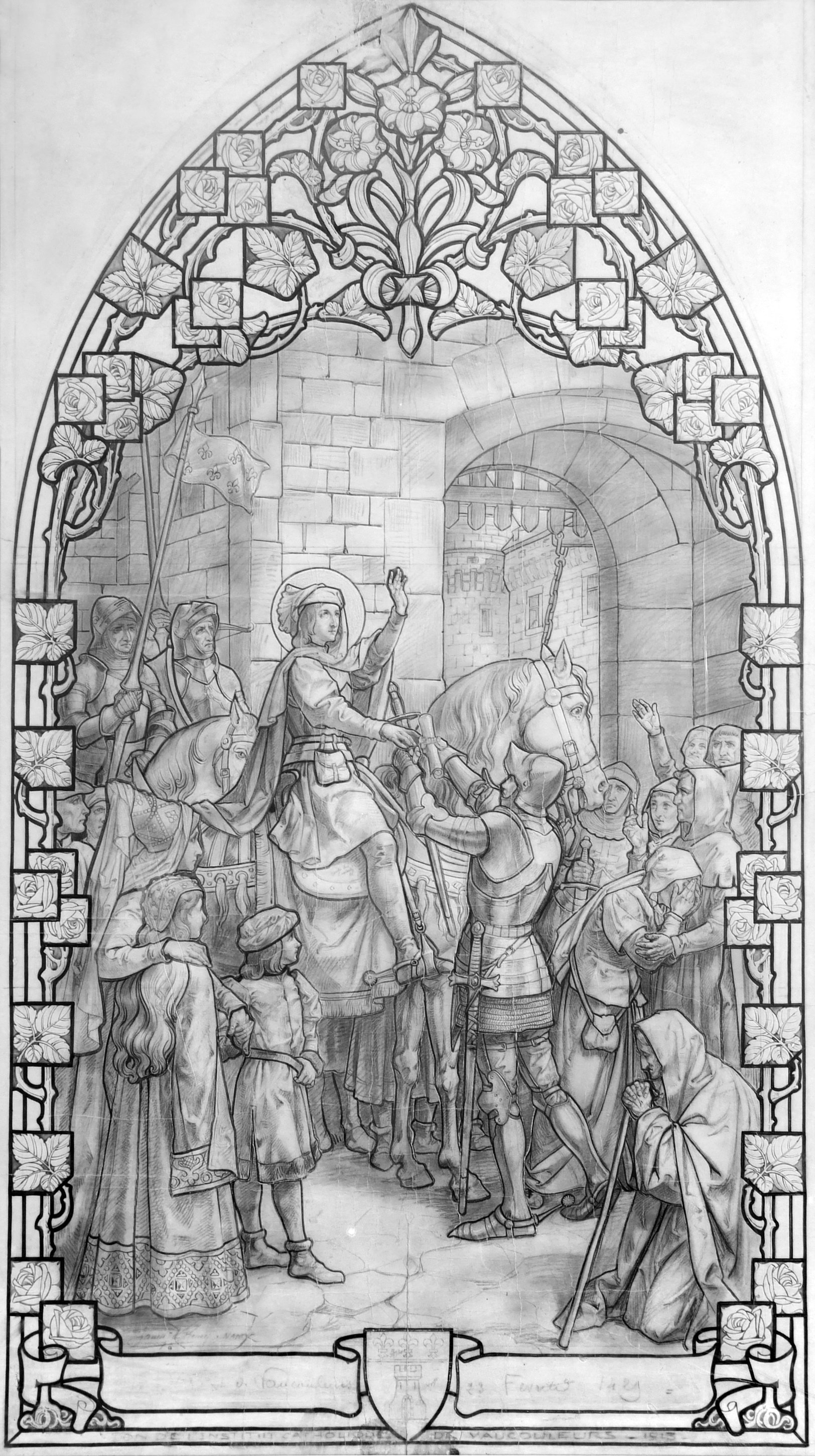 Départ de Jeanne d'après Scherrer (titre d'usage), Victor Höner, 1913