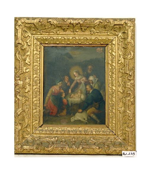 Naissance de l’enfant Jésus ou Adoration des bergers, Frans Francken, 17e siècle, 17e siècle
