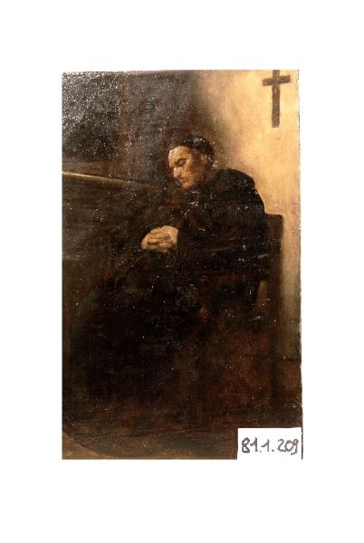 Prêtre endormi, Tony Robert-Fleury, 1879