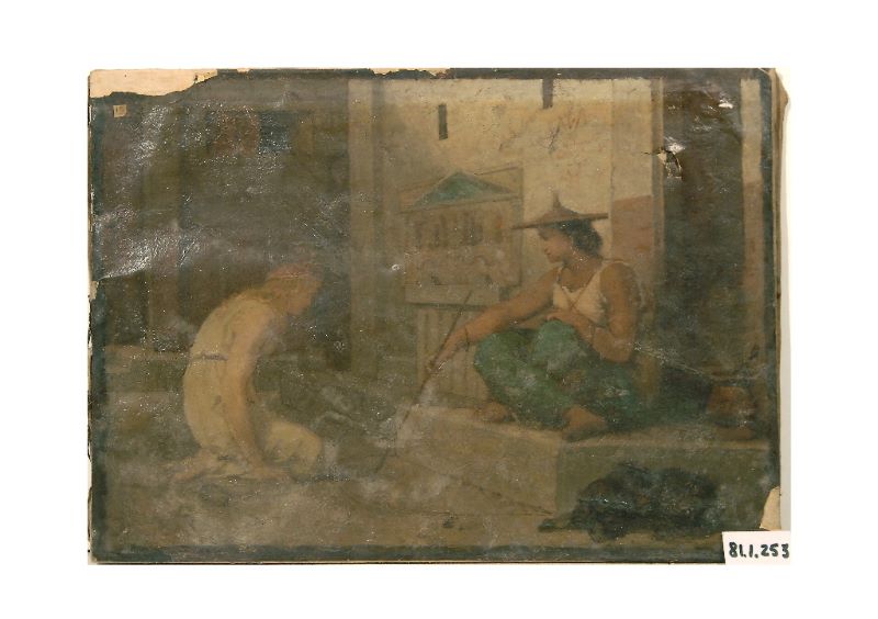 Scène antique ou Sorcière Saga, Louis-Hector Leroux, 1867