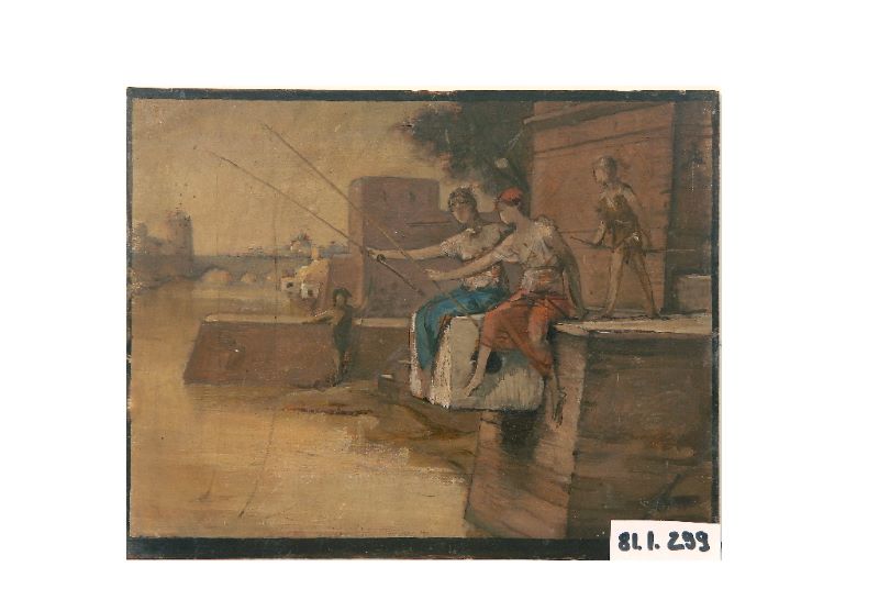 Bords du Tibre, Louis-Hector Leroux, 1860 après