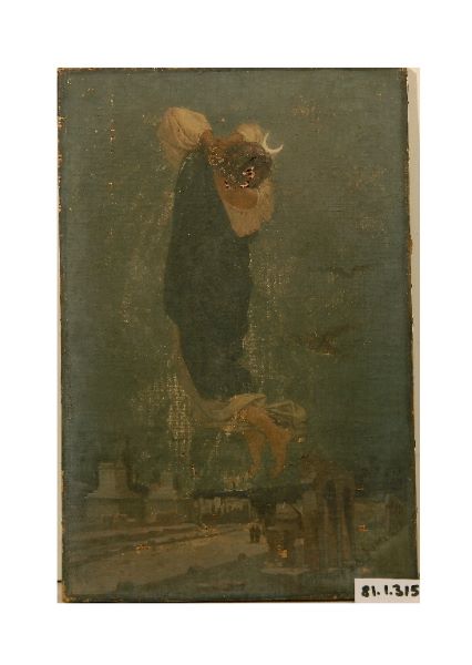 La nuit (Pompéï), Louis-Hector Leroux, 1867