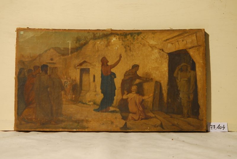 Résurrection de Lazare, Louis-Hector Leroux, 1857