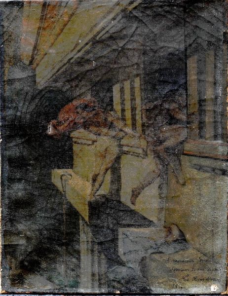 L’escalade, Luc Olivier Merson, 1869
