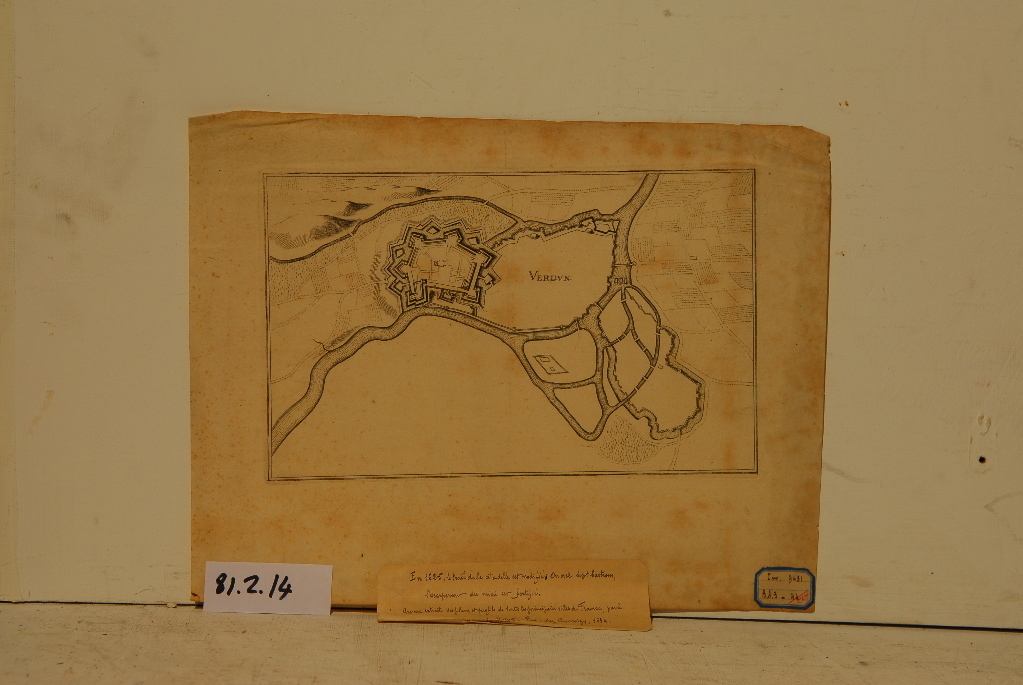 Plan de la citadelle et les fortifications de Verdun au XVIIème siècle_1
