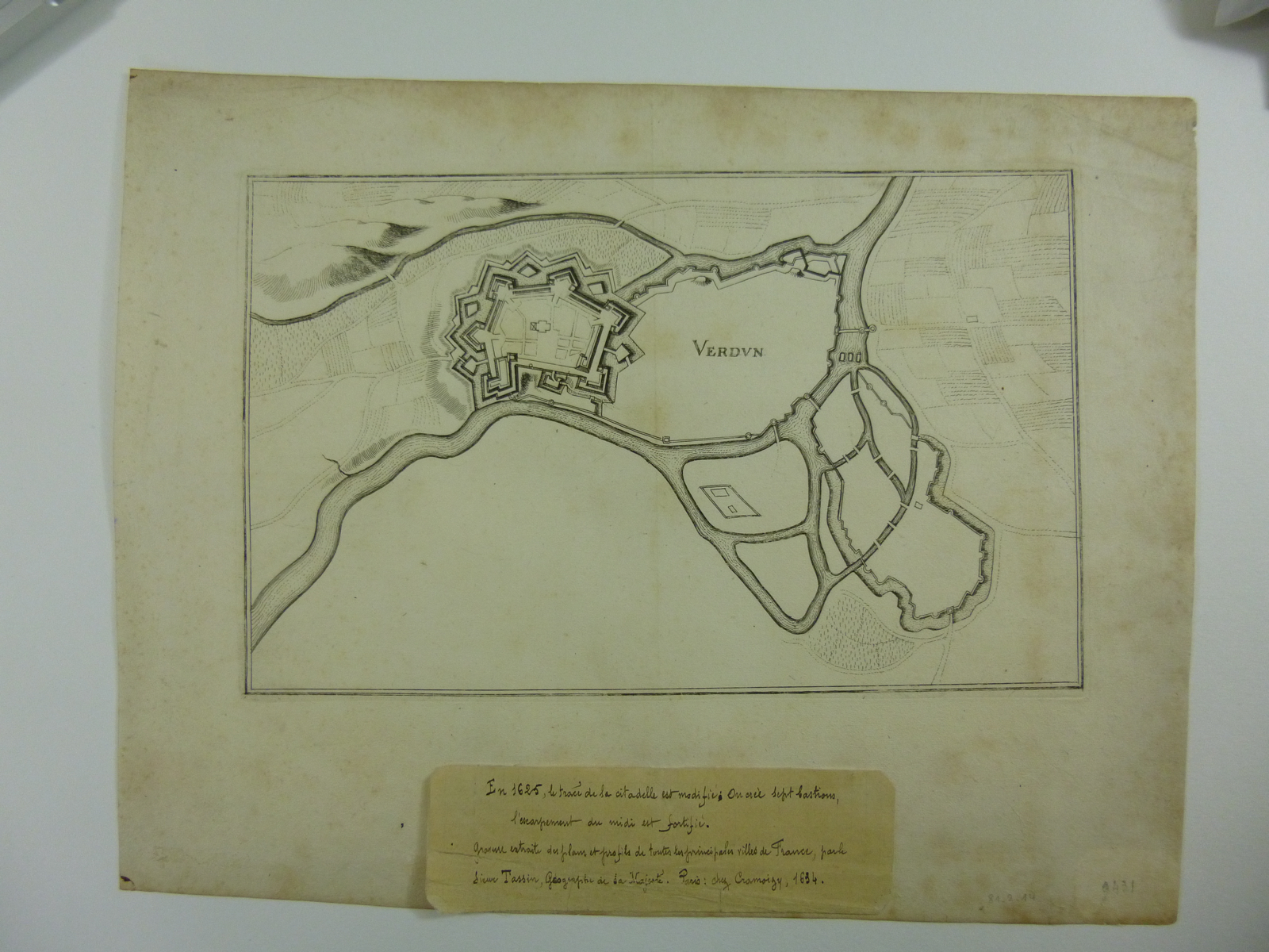 Plan de la citadelle et les fortifications de Verdun au XVIIème siècle_0