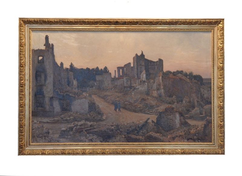 Ruines à Gerbéviller, Alfred Renaudin, 1915