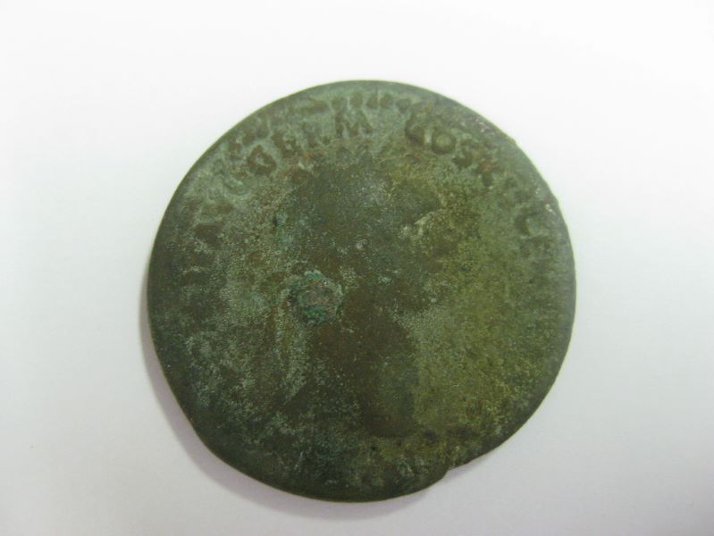 Monnaie romaine, sesterce de l’empereur Domitien_0