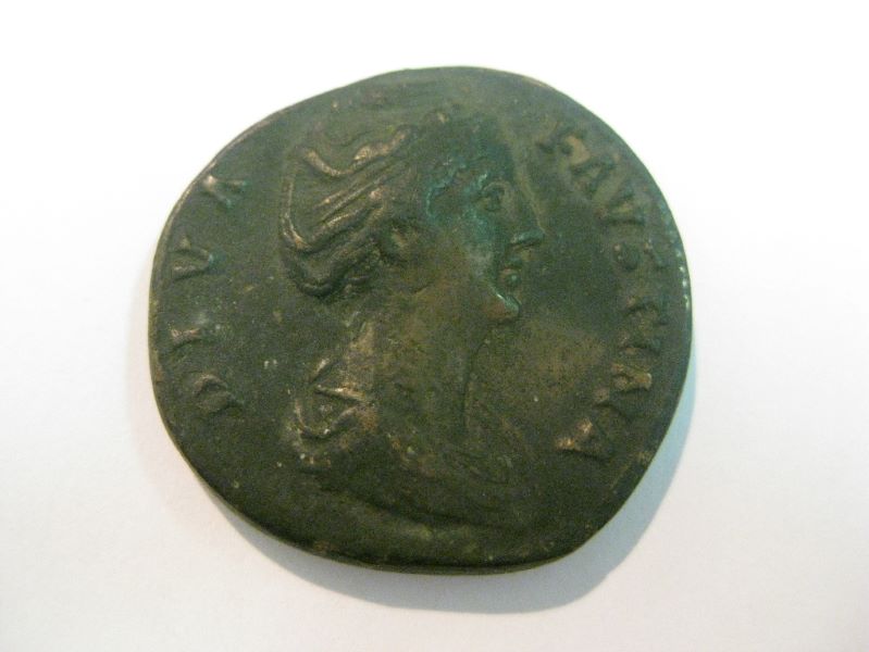 Monnaie romaine, impératrice Faustine l’Ancienne_0