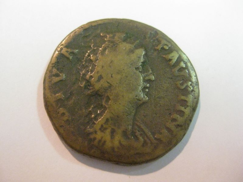 Monnaie romaine, impératrice Faustine l’Ancienne_0