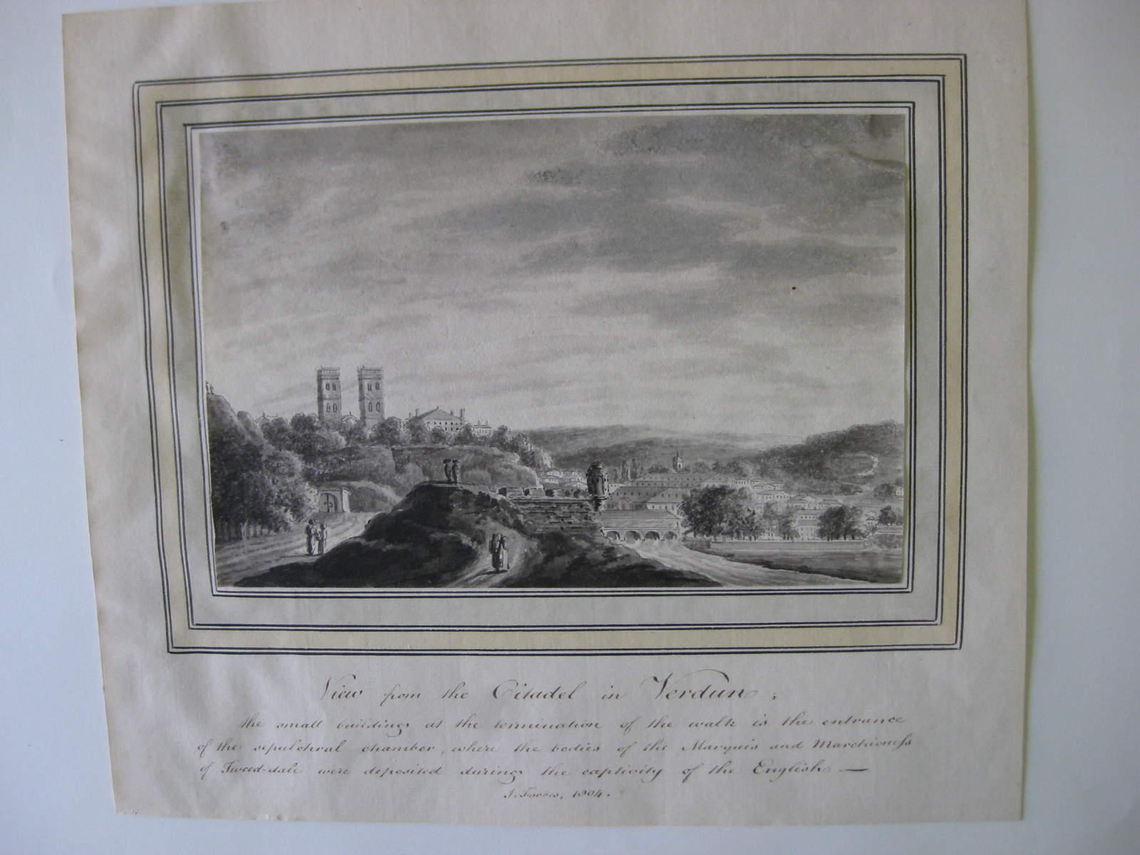 View from the Citadel in Verdun, James Forbes, 1804