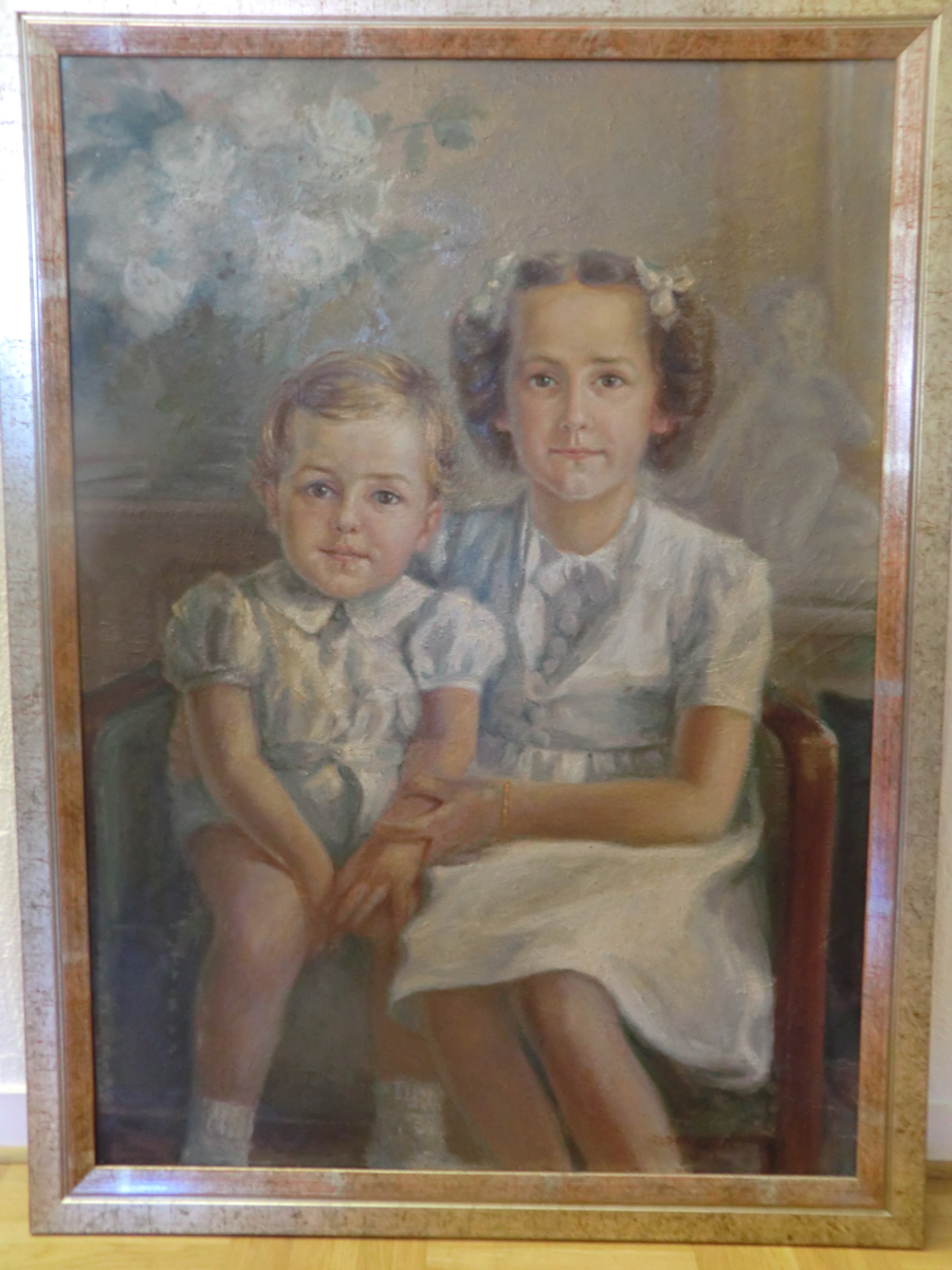 Portrait de deux enfants, Dante Donzelli, 1944