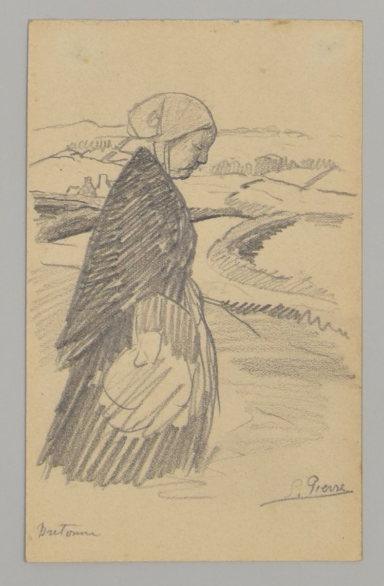 Femme bretonne de profil (titre factice)_0