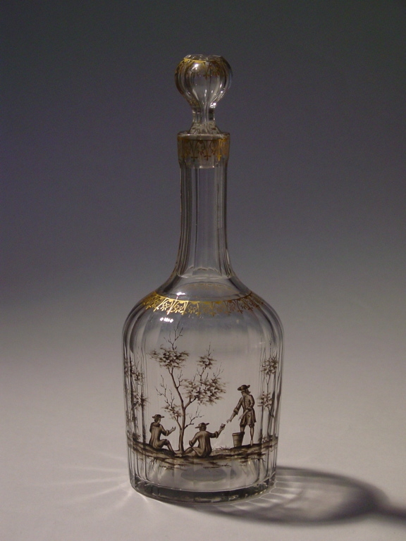 Carafe à eau à décor de scène champêtre (titre factice)_0