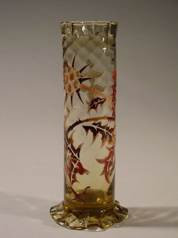 Petit vase rouleau au chardon (titre factice)_0