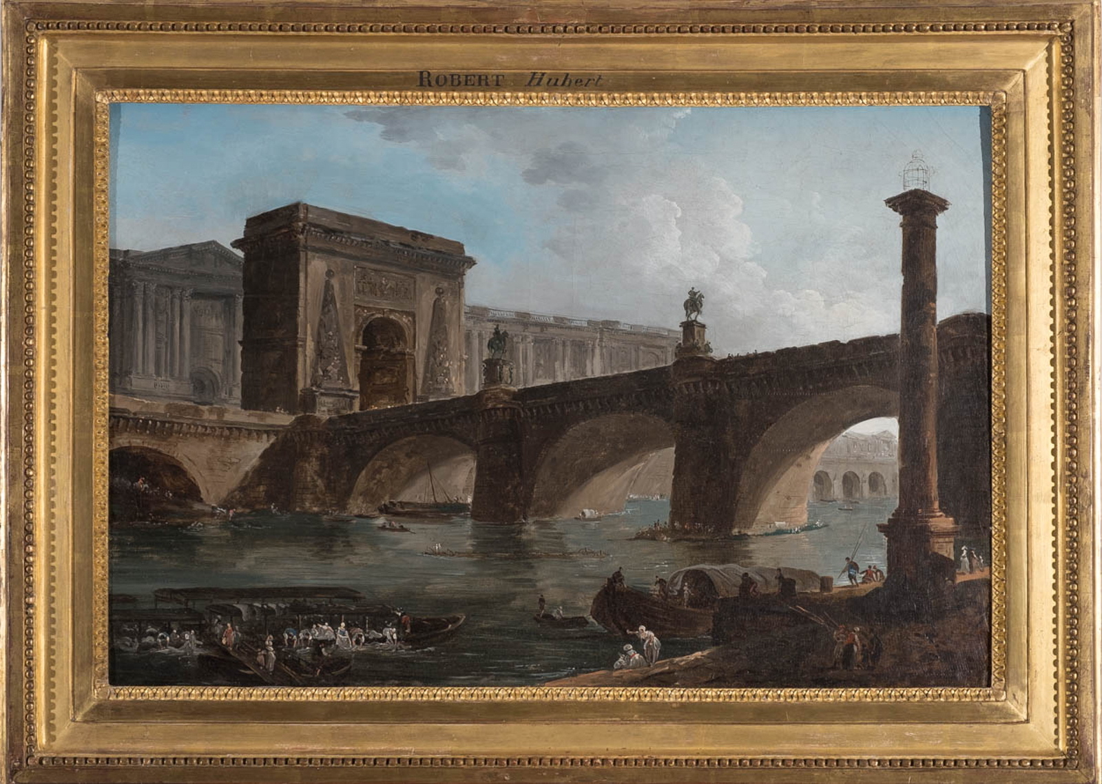 Caprice architectural avec des vues de monuments de Paris_1