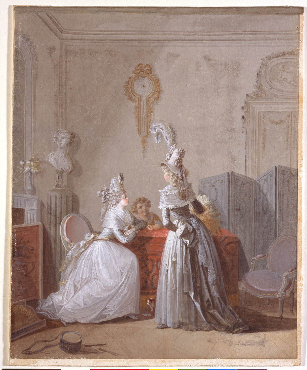 La Visite, Jean-Baptiste Mallet, 1790 vers