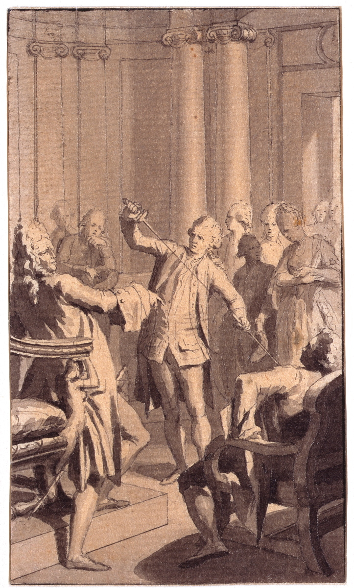 Le Défi, Clément-Pierre Marillier, 2e moitié 18e siècle