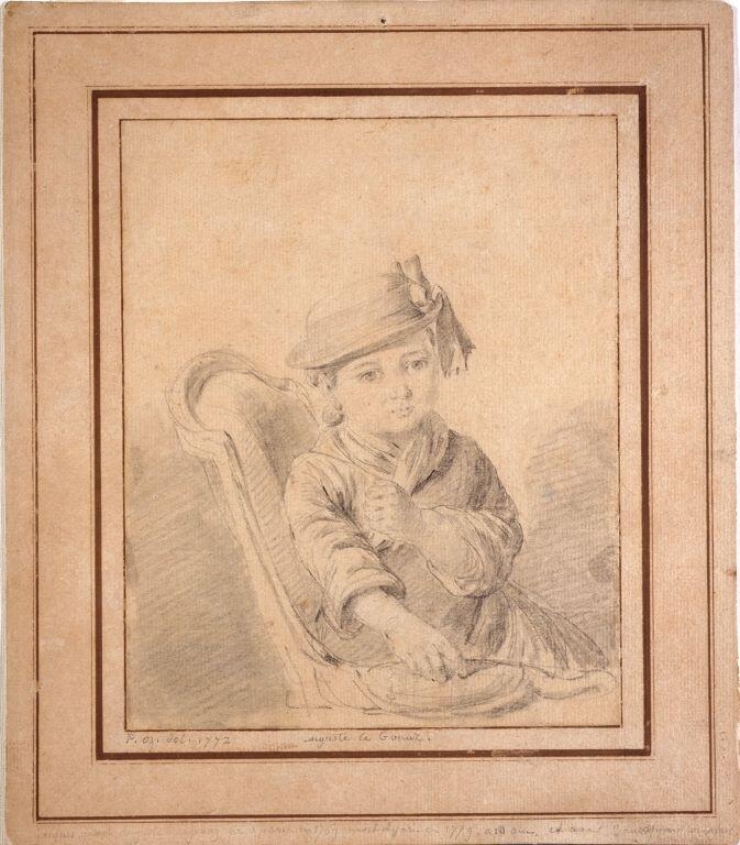 Portrait de jeune Auguste Le Gouaz, Pierre Ozanne, 1772