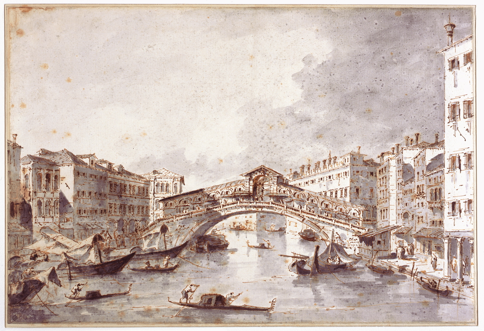 Le Grand Canal et le pont du Rialto_0