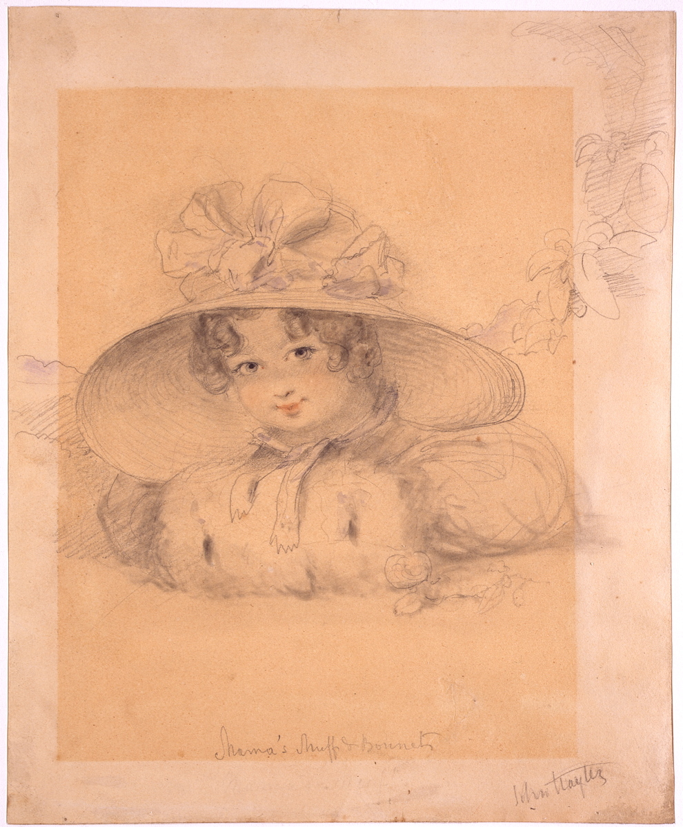 Portrait d’une jeune fille, John Hayter, 19e siècle