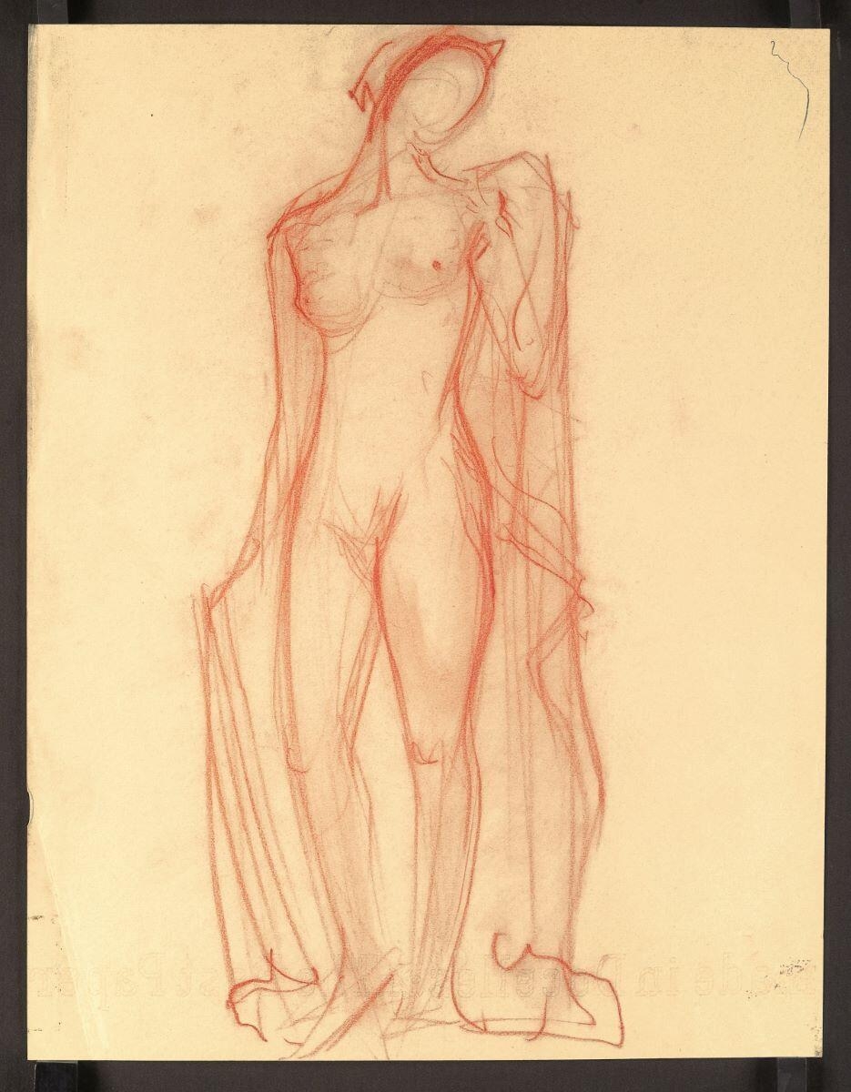 Femme au drapé. Étude pour Phrynée, Henri Guingot, 1937 vers