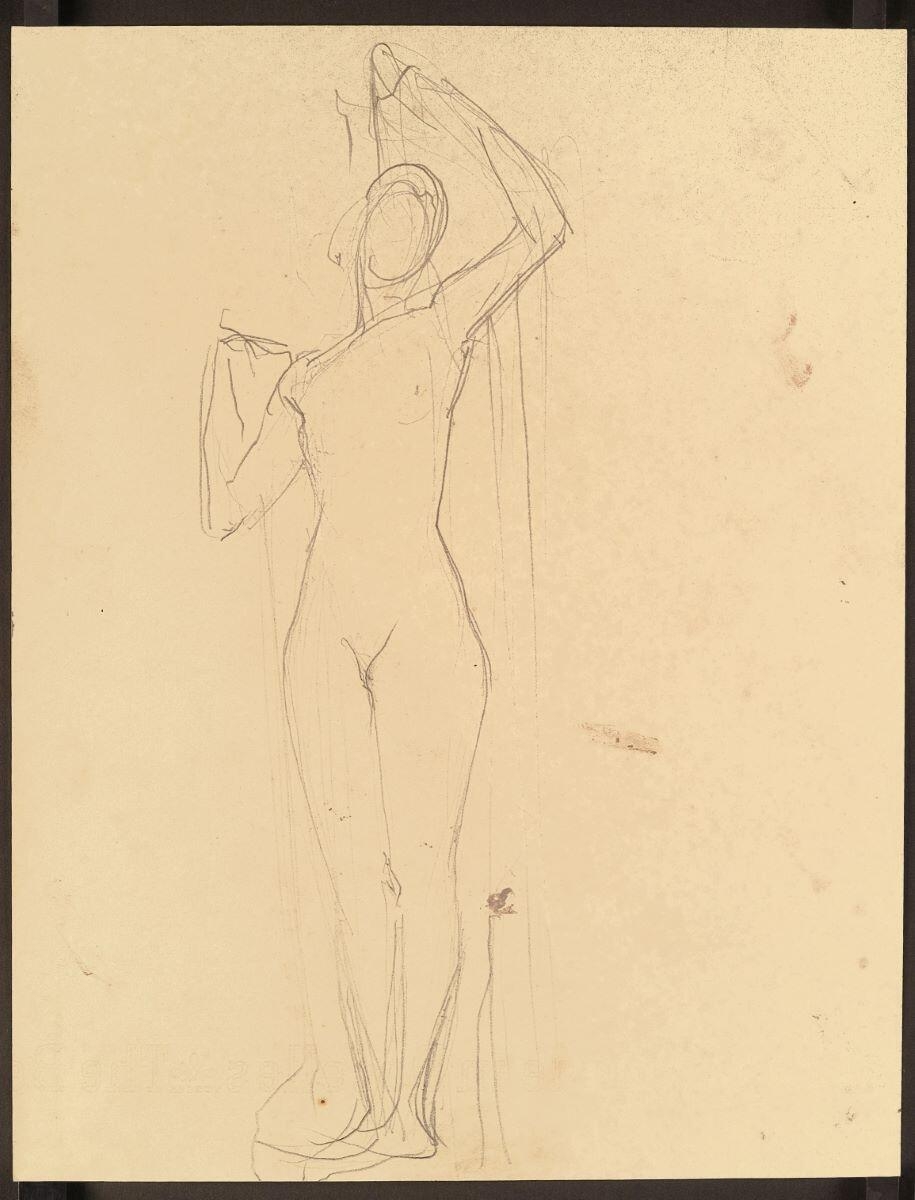 Femme au drapé. Etude pour Phryné, Henri Guingot, 1937 vers