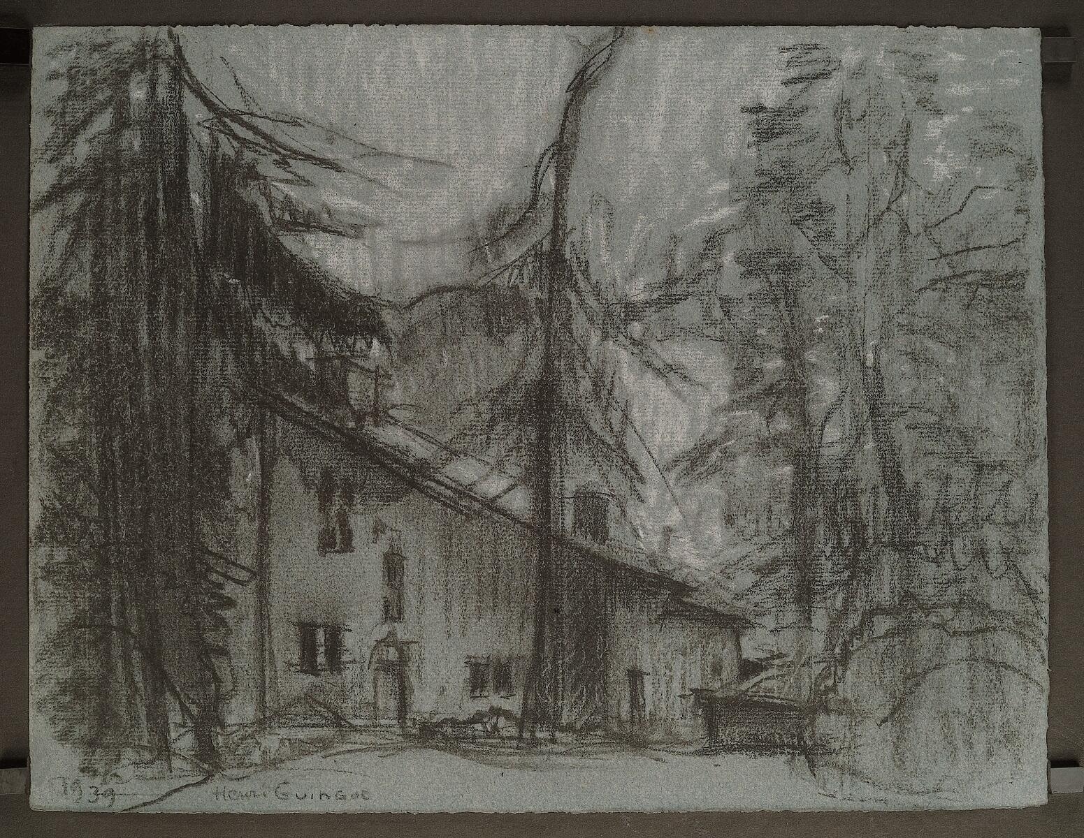 Etude de la maison natale de Jeanne d'Arc à Domremy, Henri Guingot, 1ère moitié 20e siècle