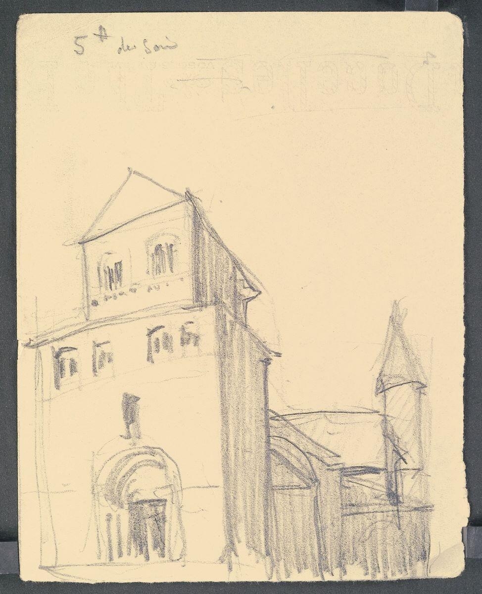 A 5 heures du soir. Basilique Saint-Maurice à Epinal, Henri Guingot, 1ère moitié 20e siècle