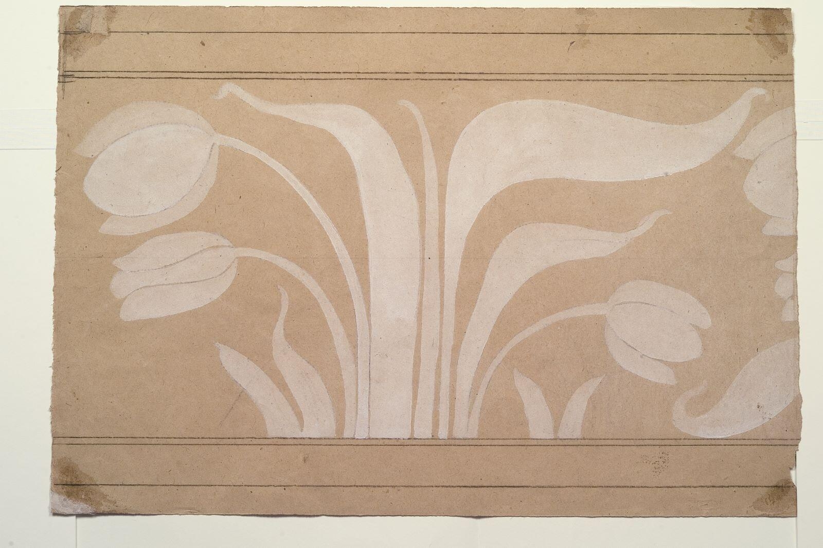 Etude de samare d'érable (recto) ; Etude de frise pour un décor mural (verso)_1