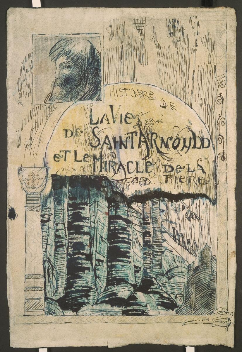 Etude de saint Arnould (recto verso), Louis Guingot, 1948 vers