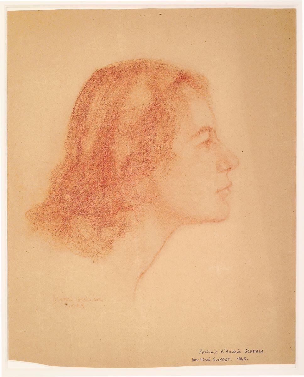 Portrait d'Andrée Germain, Henri Guingot, 1945
